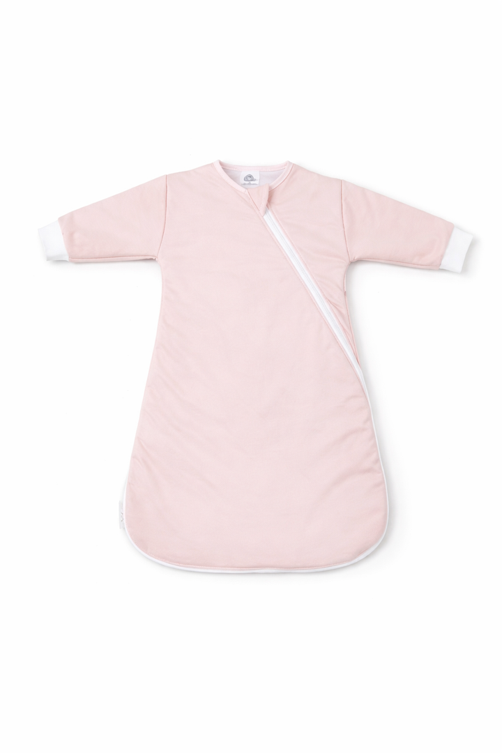 Soft breathable fabric of a 2.5 TOG sleep sack.