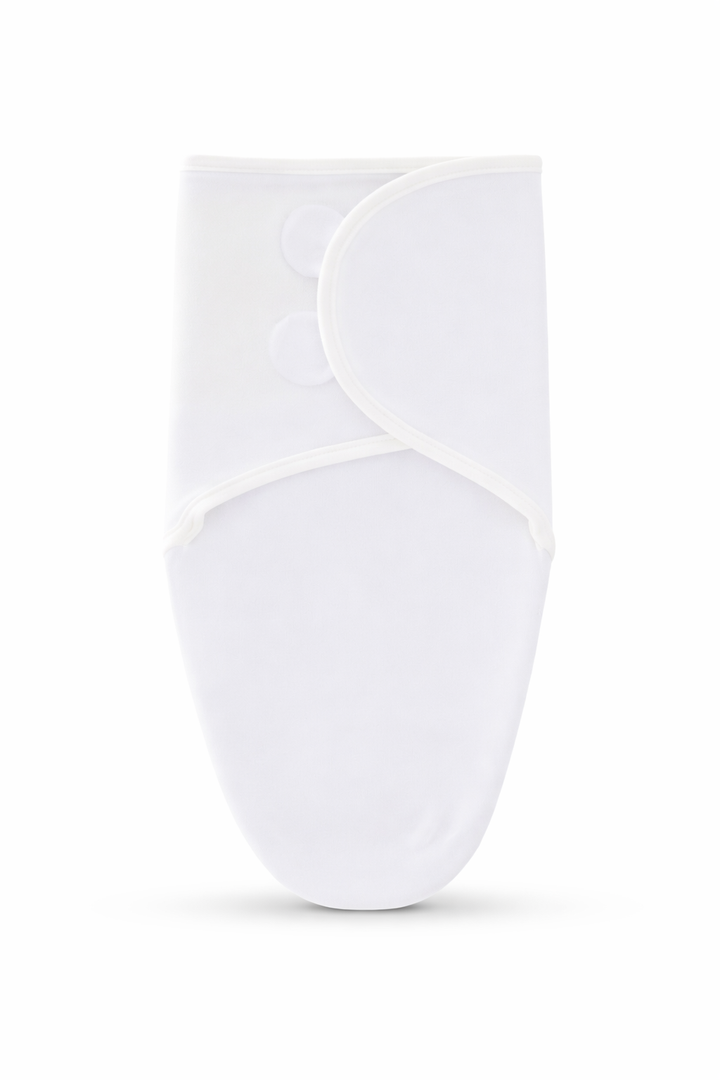 Newborn swaddle with an adjustable secure closure